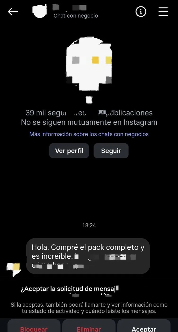 Mensaje de un alumno